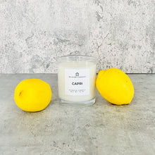 Load image into Gallery viewer, CAPRI Soy Wax Candle | Lemon | Limoncello | Italy | 10 oz Candle