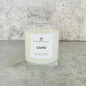 CAPRI Soy Wax Candle | Lemon | Limoncello | Italy | 10 oz Candle