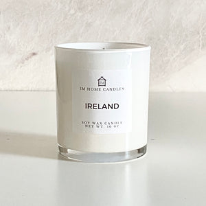 IRELAND Soy Candle | Fresh-Cut Grass | Lily of the Valley | Rose | Sandalwood