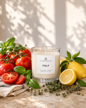 Load image into Gallery viewer, ITALY Scented Candle | Tomato Leaf | Basil | Lemongrass