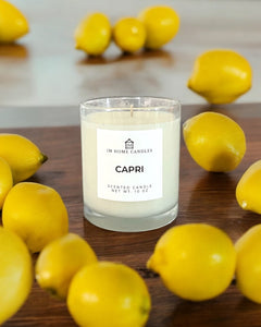 CAPRI Soy Wax Candle | Lemon | Limoncello | Italy | 10 oz Candle