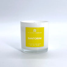 Load image into Gallery viewer, SANTORINI Soy Wax Candle | Citrus | Sweet Florals | Spiced Vanilla | Musk