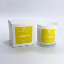 Load image into Gallery viewer, SANTORINI Soy Wax Candle | Citrus | Sweet Florals | Spiced Vanilla | Musk