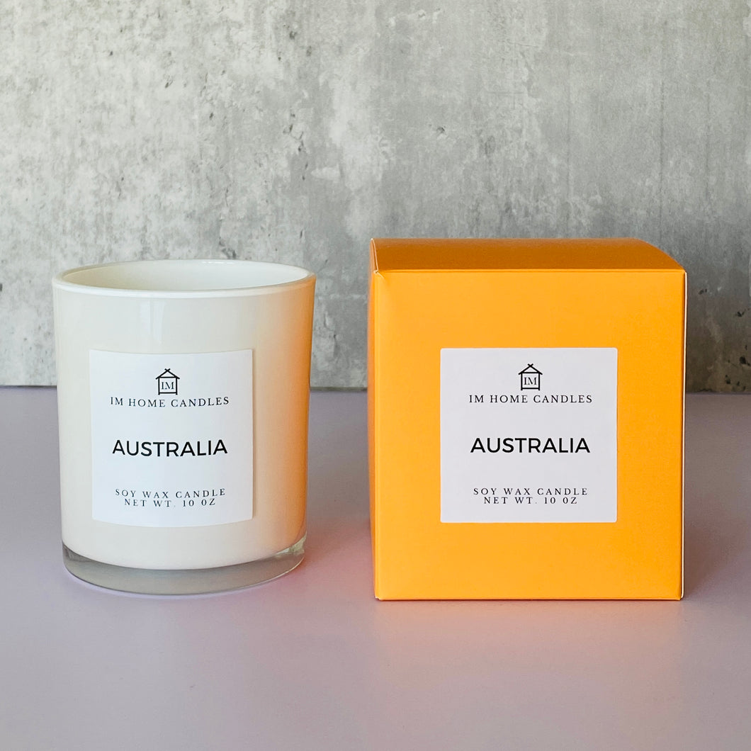 AUSTRALIA Scented Candle | Eucalyptus | Peppermint | Cedar