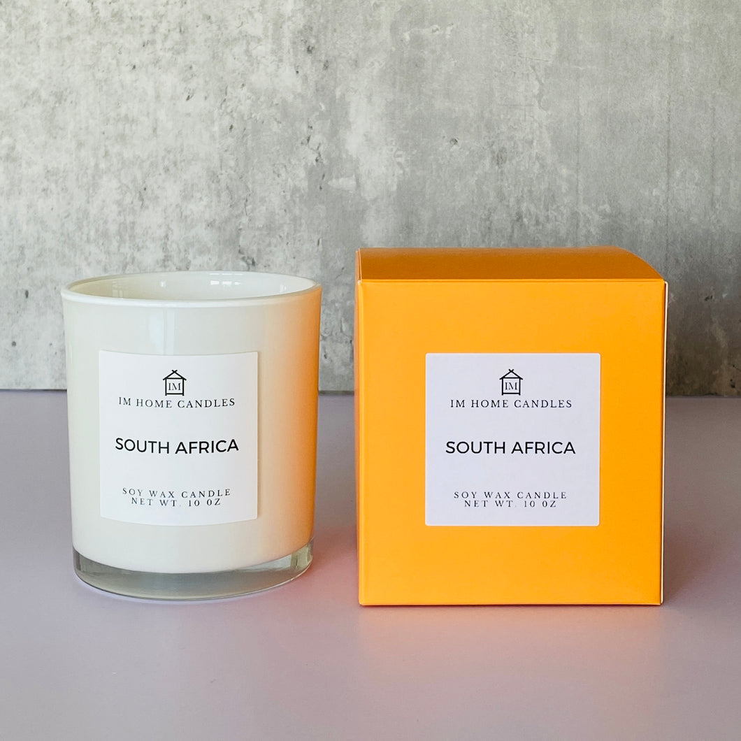 SOUTH AFRICA Soy Wax Candle | Honeysuckle | Rose | Jasmine